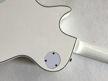 Venta al por mayor Cibson LP Custom 1960 guitarra eléctrica tablero de madera de rosa con incrustación madre Perla Real Gran diamante en blanco proveedor