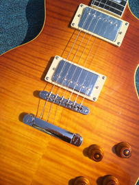 Tiger Flame 1959 R9 LP guitarra eléctrica estándar pieza por pieza cuerpo de cuello, puente Tune-o-Matic, entrega gratuita de FRET proveedor