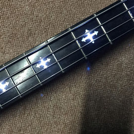 Guitarra eléctrica acrílica de alta calidad con luz LED, cartón de madera de rosa, envío gratis proveedor