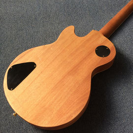 Guitarra personalizada, dibujo de dragón tallado, tablero de ébano, envío gratuito proveedor