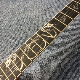 Guitarra personalizada, dibujo de dragón tallado, tablero de ébano, envío gratuito proveedor