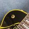 JACK DANIELS guitarra eléctrica LP estándar, combinación de negro y amarillo, piezas de oro, envío gratuito proveedor