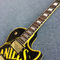 JACK DANIELS guitarra eléctrica LP estándar, combinación de negro y amarillo, piezas de oro, envío gratuito proveedor