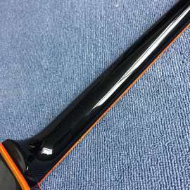 Nueva guitarra eléctrica LP de alta calidad, cuerpo negro con cinco estrellas puntiagudas, envío gratis. proveedor