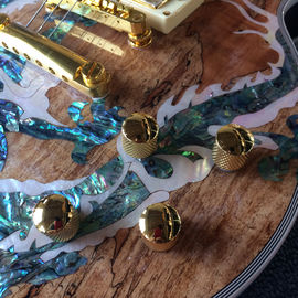 Nueva guitarra eléctrica LP de alta calidad, Abalone Dinosaur incrustada en el panel y el cuerpo de la guitarra eléctrica LP, gratis. proveedor