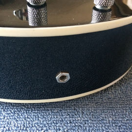 Guitarra eléctrica de jazz de cuerpo hueco, agujero doble F, sistema de tremolo, guitarra de jazz negra de alta calidad proveedor