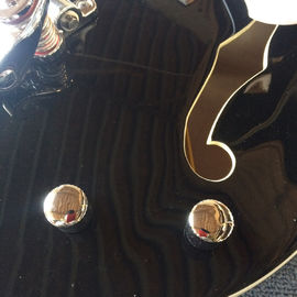 Guitarra eléctrica de jazz de cuerpo hueco, agujero doble F, sistema de tremolo, guitarra de jazz negra de alta calidad proveedor
