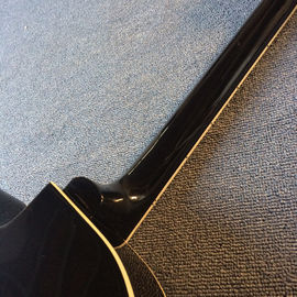 Guitarra eléctrica de jazz de cuerpo hueco, agujero doble F, sistema de tremolo, guitarra de jazz negra de alta calidad proveedor