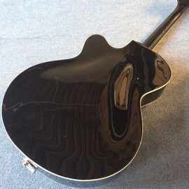 Guitarra eléctrica de jazz de cuerpo hueco, agujero doble F, sistema de tremolo, guitarra de jazz negra de alta calidad proveedor