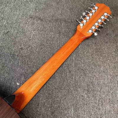 Guitarra acústica de 12 cuerdas de abeto sólido en color natural proveedor