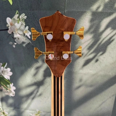 Custom Grand Mark King estilo de lujo Cuello roto a través del cuerpo 4 cuerdas Bajo eléctrico ALEMBIC tipo proveedor