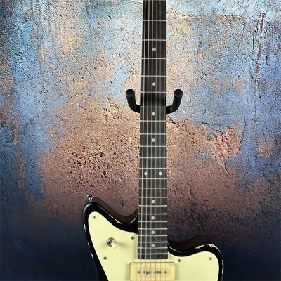 2024 Guitarra eléctrica de estilo Fano de lujo de mano Relic Guitarra eléctrica personalizada Fábrica de guitarras negras envejecidas Pickups P90 proveedor