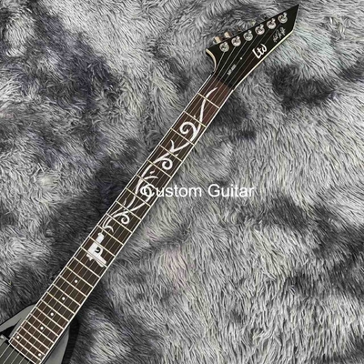 Guitarra eléctrica personalizada Grand GSP V con 1 volumen, tono sea un selector, puente para ser afinado o matic, quitar la tuerca de bloqueo, blanco proveedor