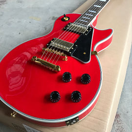 Nueva tienda personalizada de guitarra eléctrica LP roja en plata explosión proveedor
