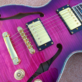 Flame Maple Top &amp; Back Guitarra eléctrica LP personalizada con la parte superior y posterior de unión de Abalone proveedor