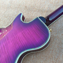 Flame Maple Top &amp; Back Guitarra eléctrica LP personalizada con la parte superior y posterior de unión de Abalone proveedor