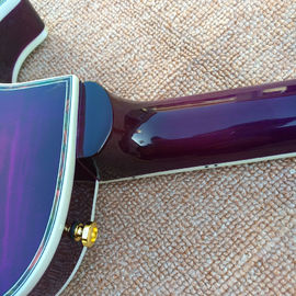 Flame Maple Top &amp; Back Guitarra eléctrica LP personalizada con la parte superior y posterior de unión de Abalone proveedor