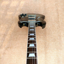 Tienda personalizada color de metal SG tónico guitarra eléctrica guitarra instrumentos musicales cuerpo de caoba cuello proveedor