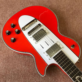 Dispositivo para guitarra eléctrica, guitarra, instrumentos musicales, cuello de cuerpo de caoba. proveedor