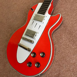 Dispositivo para guitarra eléctrica, guitarra, instrumentos musicales, cuello de cuerpo de caoba. proveedor