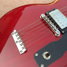 Red EDS1275 Tienda personalizada doble cuello Guitarra eléctrica 6/12 cuerdas Instrumentos musicales al por mayor proveedor