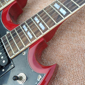 Red EDS1275 Tienda personalizada doble cuello Guitarra eléctrica 6/12 cuerdas Instrumentos musicales al por mayor proveedor