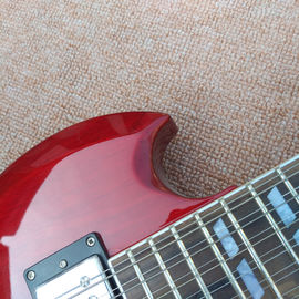 Red EDS1275 Tienda personalizada doble cuello Guitarra eléctrica 6/12 cuerdas Instrumentos musicales al por mayor proveedor