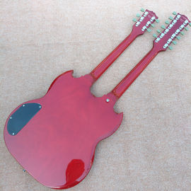 Red EDS1275 Tienda personalizada doble cuello Guitarra eléctrica 6/12 cuerdas Instrumentos musicales al por mayor proveedor