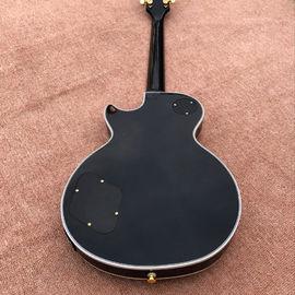 Grabación de guitarra video de aprecio mahogany negro ip guitarra eléctrica de costumbre hardware de oro proveedor