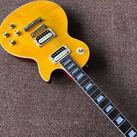 Venta al por mayor y de venta caliente OEM Nueva llegada Tienda personalizada amarillo de alto estándar SLASH Guitarra eléctrica proveedor