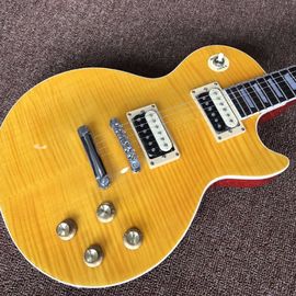 Venta al por mayor y de venta caliente OEM Nueva llegada Tienda personalizada amarillo de alto estándar SLASH Guitarra eléctrica proveedor