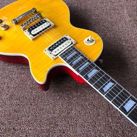 Venta al por mayor y de venta caliente OEM Nueva llegada Tienda personalizada amarillo de alto estándar SLASH Guitarra eléctrica proveedor