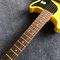 Venta al por mayor y de venta caliente OEM guitarra eléctrica de estudio de color amarillo de una pieza de bridge pickup LP 1958 Junior guitarra proveedor