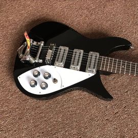 Venta al por mayor y venta caliente OEM Custom Rickenback estilo negro guitarra eléctrica proveedor