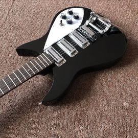Venta al por mayor y venta caliente OEM Custom Rickenback estilo negro guitarra eléctrica proveedor