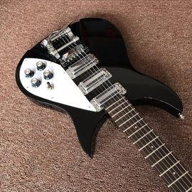 Venta al por mayor y venta caliente OEM Custom Rickenback estilo negro guitarra eléctrica proveedor