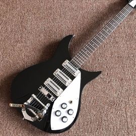 Venta al por mayor y venta caliente OEM Custom Rickenback estilo negro guitarra eléctrica proveedor