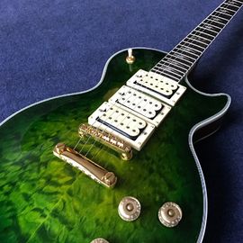 Tienda personalizada 3 Pickup Ace Frehley color verde guitarra instrumentos musicales proveedor