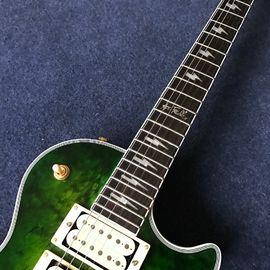 Tienda personalizada 3 Pickup Ace Frehley color verde guitarra instrumentos musicales proveedor