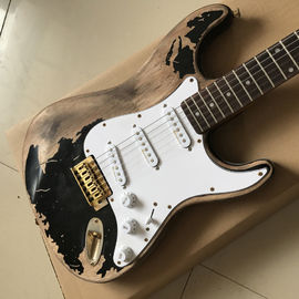 Nuevo estilo de alta calidad relic ST guitarra eléctrica personalizada, Rosewood guitarra eléctrica relic fingerboard proveedor