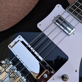 2018 Mejor bajo de alta calidad Rick 4003 modelo Ricken 4 cuerdas Guitarra de bajo eléctrico en color negro, hardware Chrome proveedor