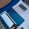 2018 Mejor bajo de alta calidad Rick 4003 modelo Ricken 4 cuerdas Guitarra de bajo eléctrico en color azul, hardware Chrome proveedor