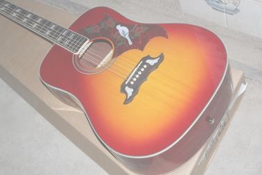 2018 Nueva Guitarra Acústica Cherry Red Chibson Dovo Guitarra acústica Cherry Burst GB Dove Guitarra acústica eléctrica Red Dovo proveedor