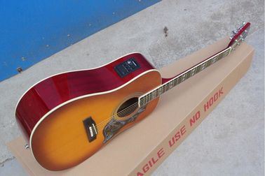 2018 Nueva Chibson H-Bird guitarra acústica cerezo rojo GB guitarra acústica eléctrica Envío gratuito Guitarra acústica china proveedor