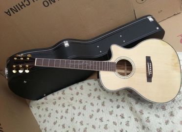 2018 6 cuerdas Lakewud guitarra acústica Sungha Jung incrustaciones de lakewud acústica hecha a mano guitarra acústica de punta sólida proveedor
