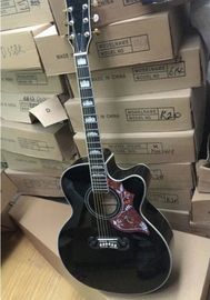 Guitarra acústica G200 de corte negro 2018 de madera de abeto hecha a mano GB200 guitarra acústica eléctrica proveedor