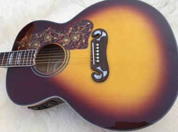 2018 tabaco Sunburst GB200 guitarra acústica Tabaco GB G200 VS guitarra acústica eléctrica Big Bridge Tabaco G200 proveedor
