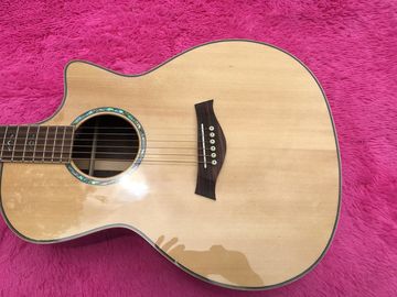 Dorso de madera de rosa y lados de fábrica Custom Top de abeto sólido Acústica Guitarra / Cutaway 814s Guitarra acústica clásica proveedor