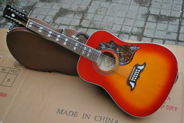 Personalización de 12 cuerdas de guitarra acústica en Sunburst proveedor