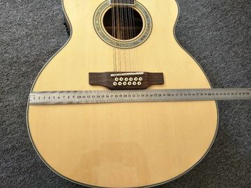 12 cuerdas Guitarra acústica / guitarra natural AAA Cuerpo de abeto sólido 43 pulgadas Guitarra acústica Fishman Pickups guitarra proveedor